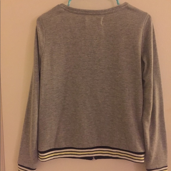 Watercolor zip up sweater - Picture 3 of 4